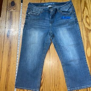 Hydraulic Lola Curvy Flap Pocket Capri Jeans Sz 18
